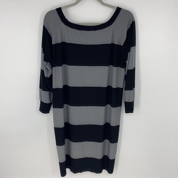 NORMA KAMALI Wide Stripe Shift Dress - Picture 7 of 14